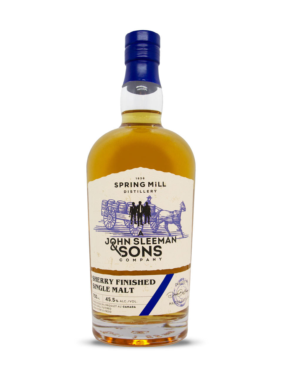 Spring Mill John Sleeman & Sons Sherry Finished Single Malt Whisky 750 ml bottle