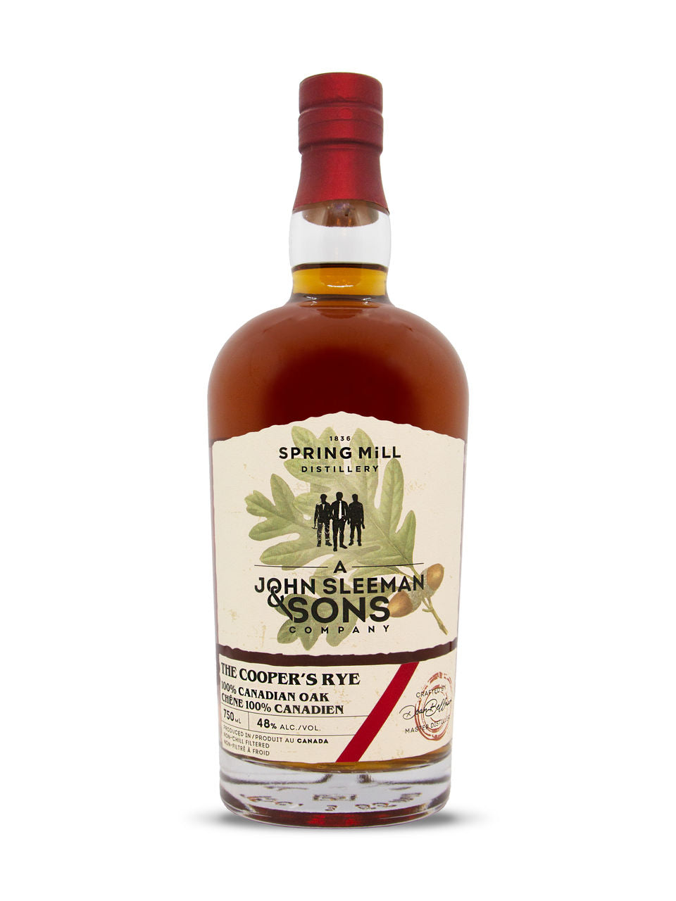 Spring Mill John Sleeman & Sons The Cooper's Rye Canadian White Oak Whisky 750 ml bottle