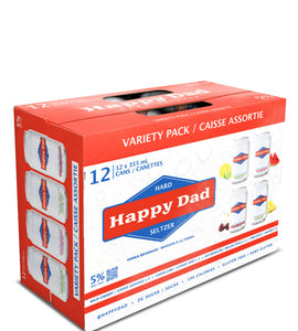 Happy Dad Hard Seltzer Variety Pack 12 x 355 ml can