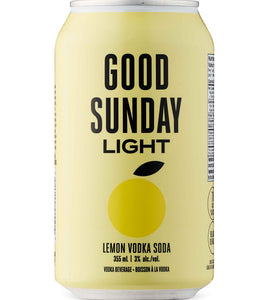 Good Sunday Light Lemon Vodka Soda 355 ml can