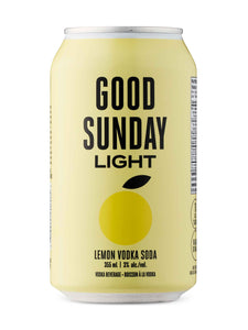 Good Sunday Light Lemon Vodka Soda 355 ml can