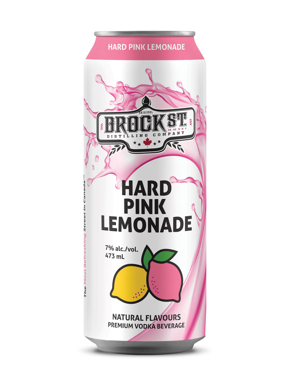 Brock Street Hard Pink Lemonade 473 ml can