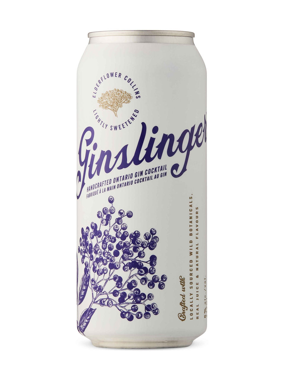 Ginslinger Elderflower Collins 473 ml can