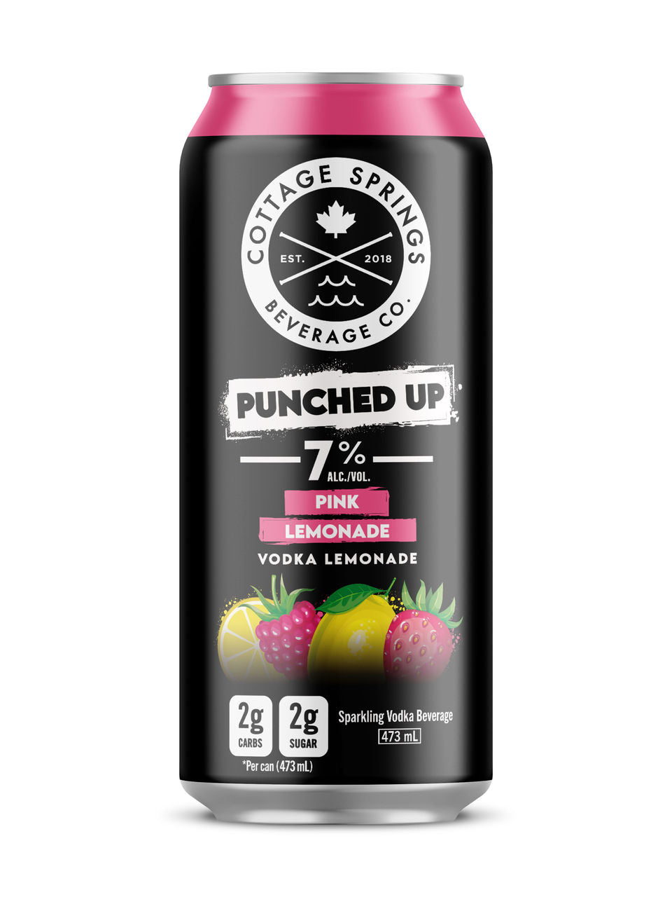 Cottage Springs Punched Up Pink Lemonade 473 ml can