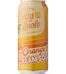 Crazy Uncle Orange Cream Soda 473 ml can