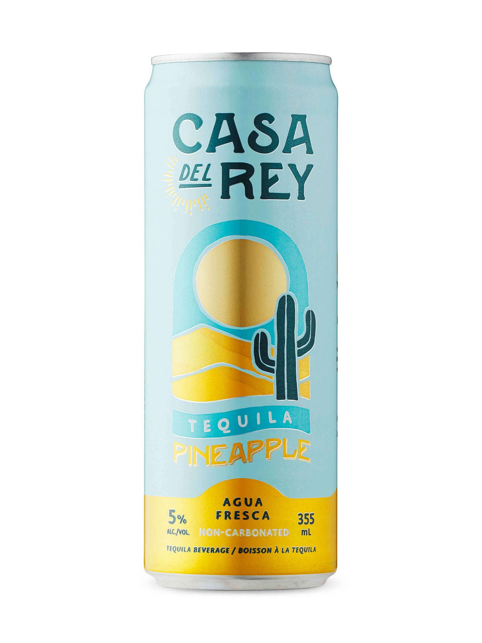 Casa del Rey Pineapple Tequila Agua Fresca can 355 ml
