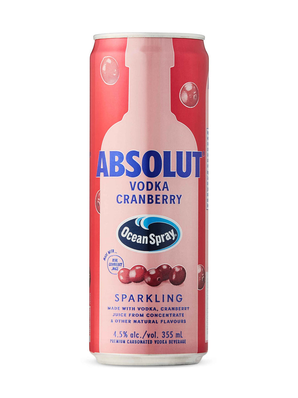 Absolut Ocean Spray Cranberry 355 ml can