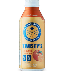 Cottage Springs Peach Clementine Twisty's 473 ml can