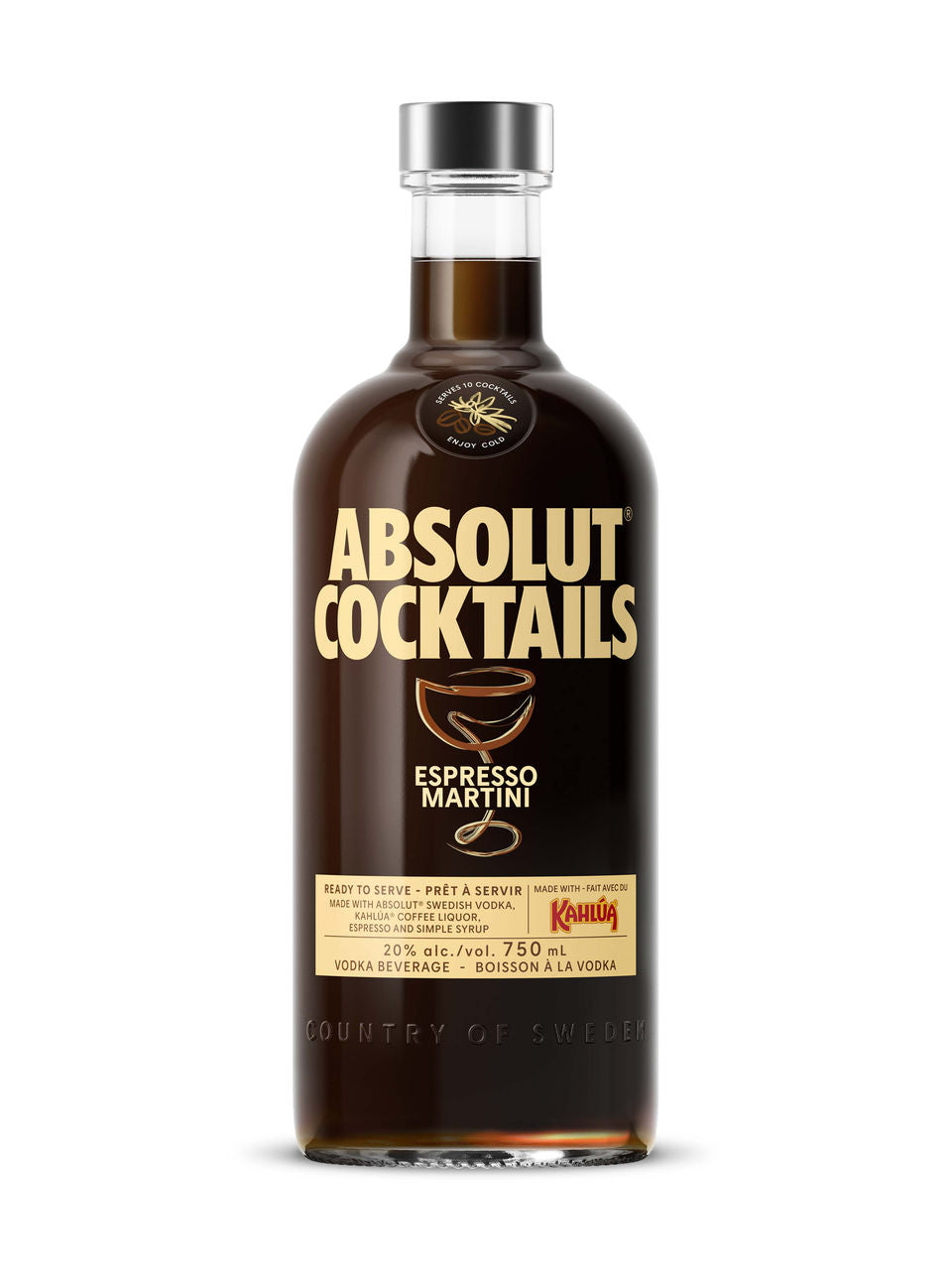 Absolut Cocktail Espresso Martini 750 ml bottle