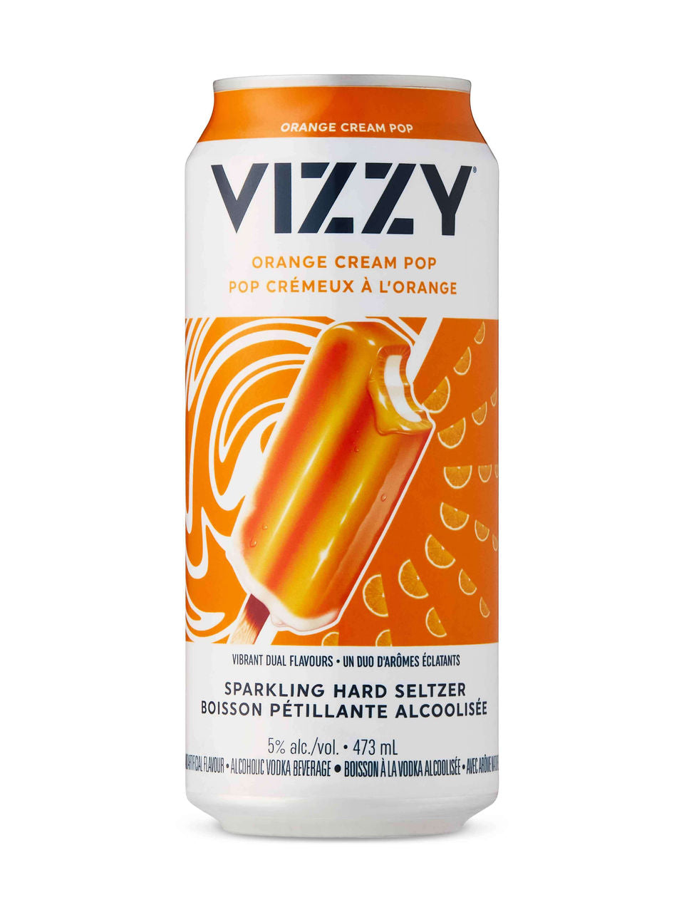 Vizzy Orange Cream Pop 473 ml can