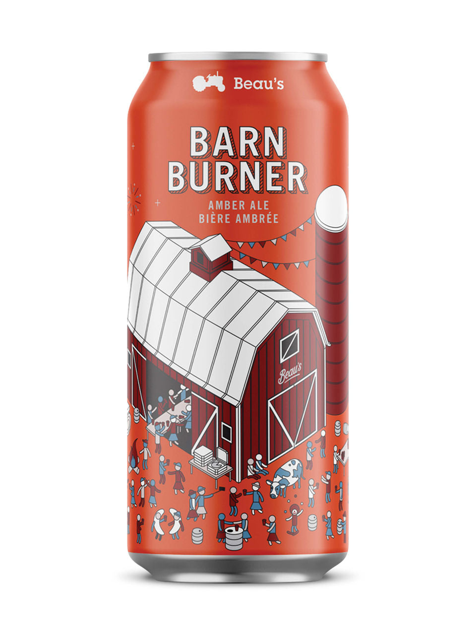 Beau's Barn Burner Amber Ale 473 ml can