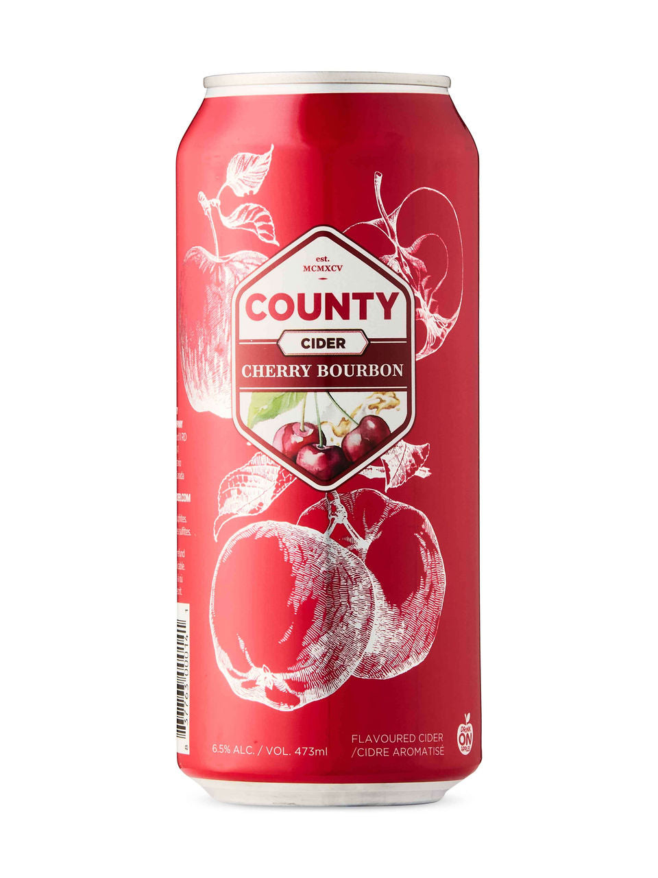 County Cherry Bourbon Cider 473 ml can
