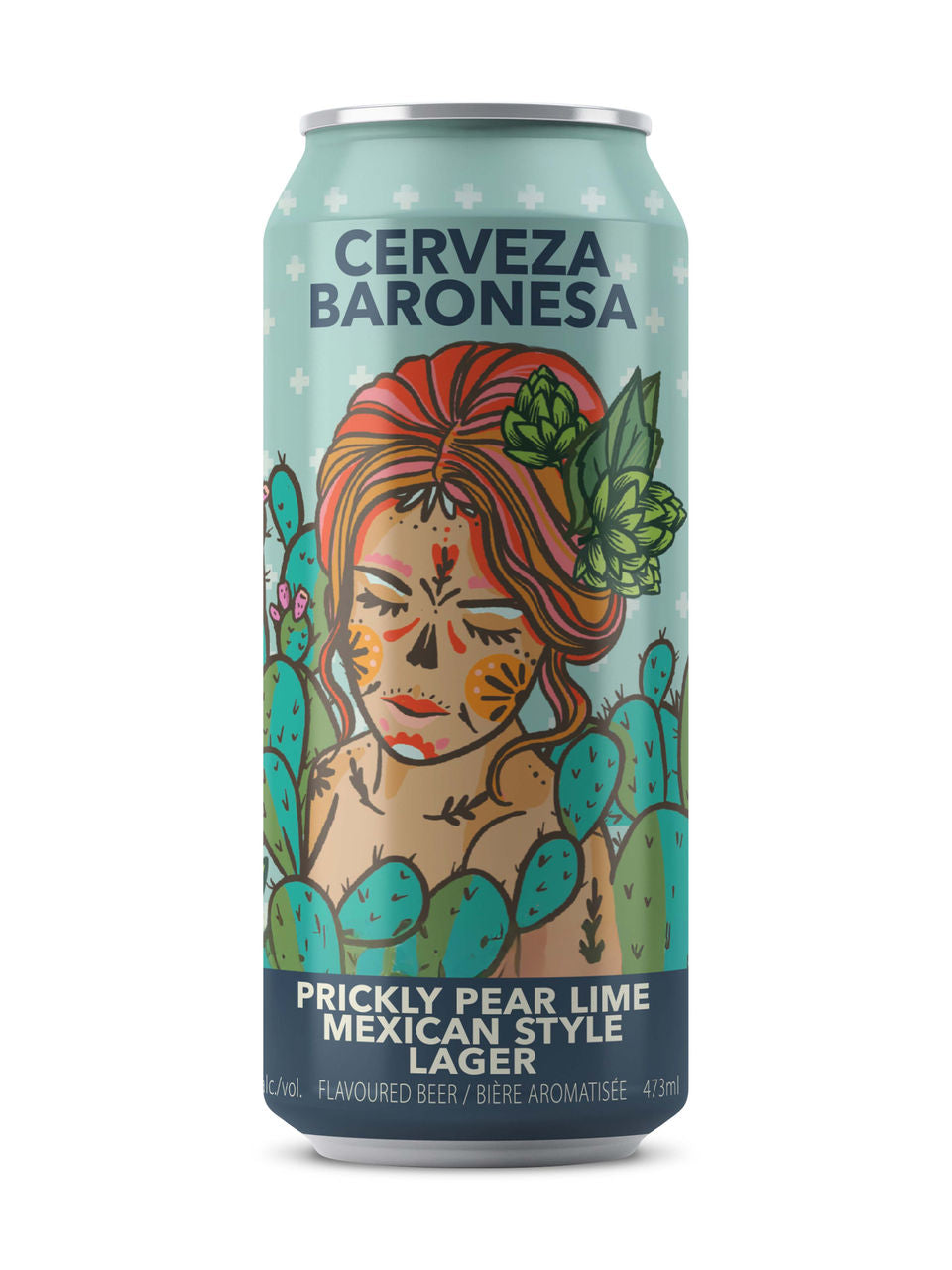Cerveza Baronesa Prickly Pear Lime Mexican Lager 473 ml can