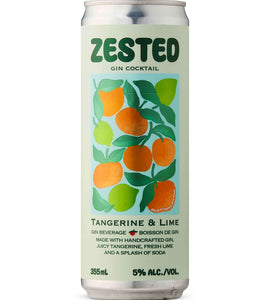 Zested Tangerine & Lime 355 ml can