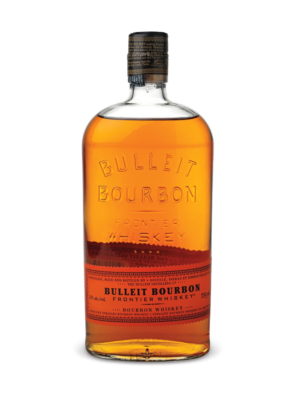 Bulleit Bourbon Frontier Whiskey 750 ml bottle