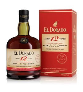 El Dorado 12 Year Old Rum 750 ml bottle