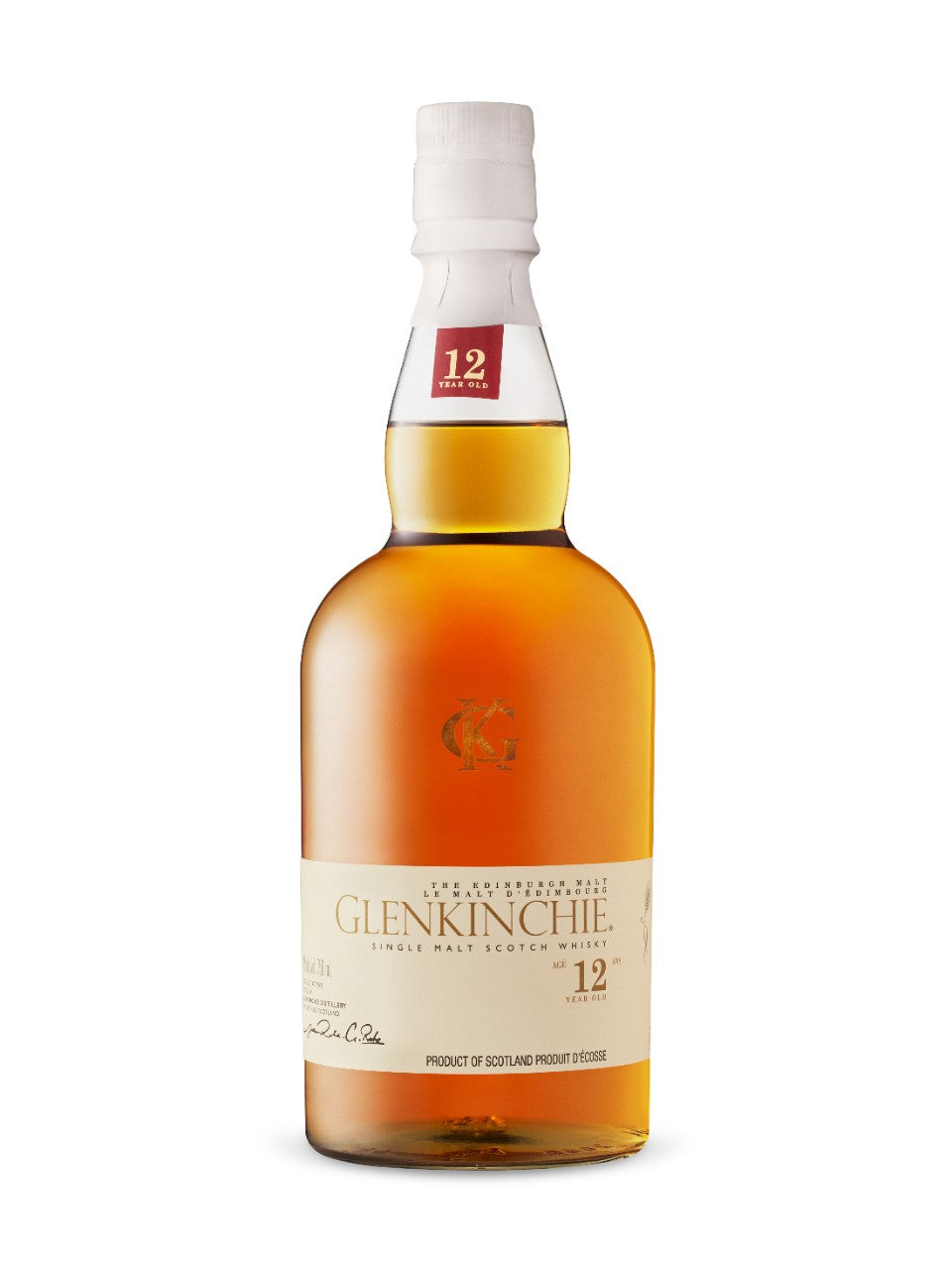 Glenkinchie 12 Years Old Lowland Single Malt Scotch Whisky 750 ml bottle