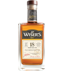 J.P. Wiser's 18 Year Old Canadian Whisky 750 ml bottle