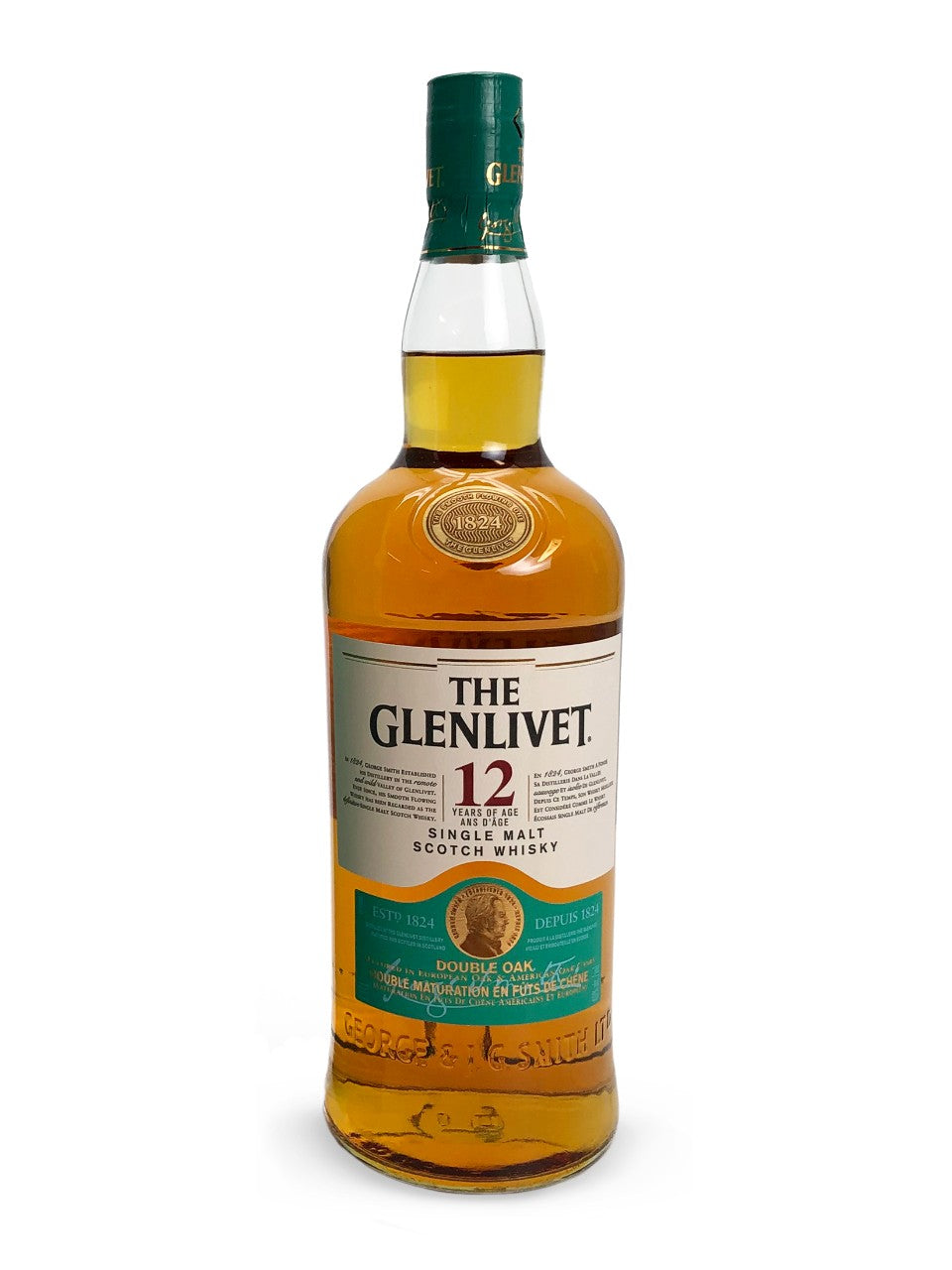 The Glenlivet 12 Year Old Single Malt Scotch Whisky 750 ml bottle