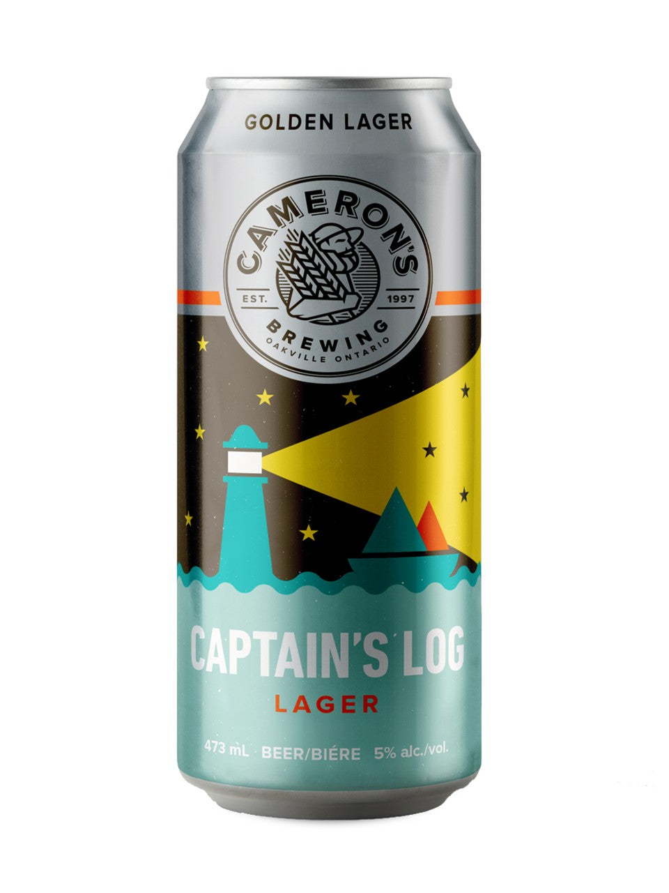 Cameron's Captain's Log Lager 473 ml can