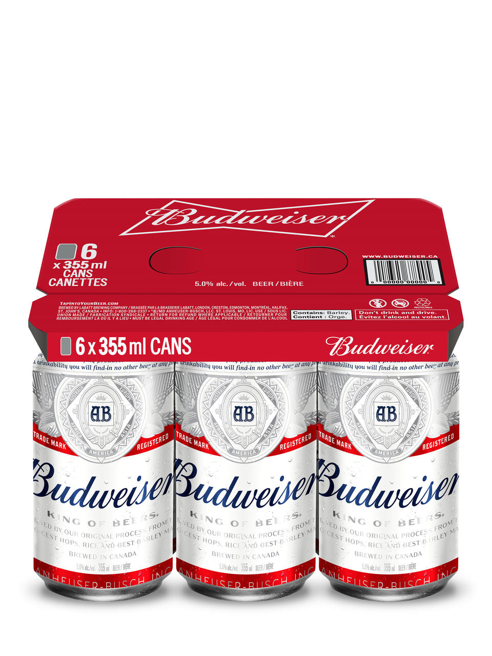 Budweiser 6 x 355 ml can