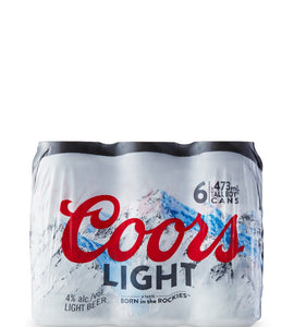 Coors Light 6 x 473 ml can