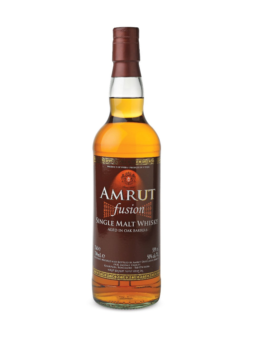 Amrut Fusion Single Malt Whisky 700 ml bottle