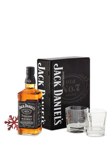 Jack Daniel's Tennessee Whiskey in Gift Tin with 2 Glasses 750 ml bottle