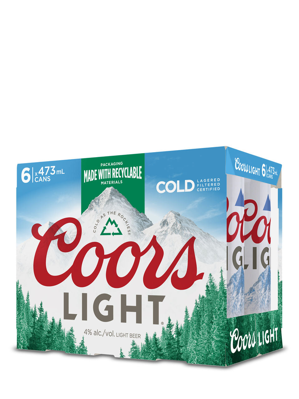 Coors Light 6 x 473 mL can