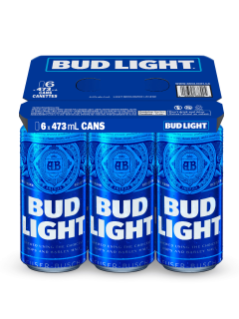 Bud Light 6 x 473 ml can