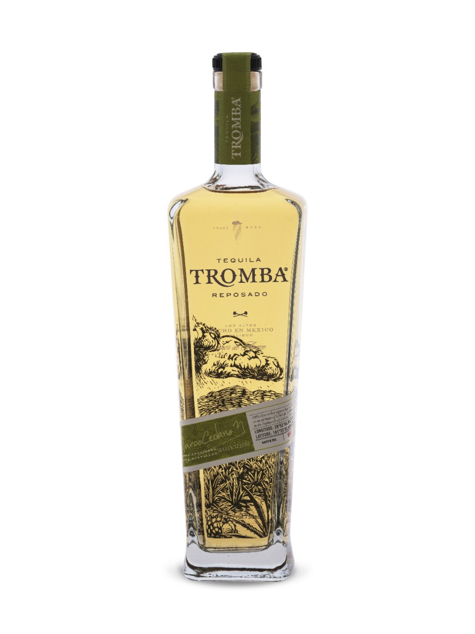 Tequila Tromba Reposado 750 ml bottle