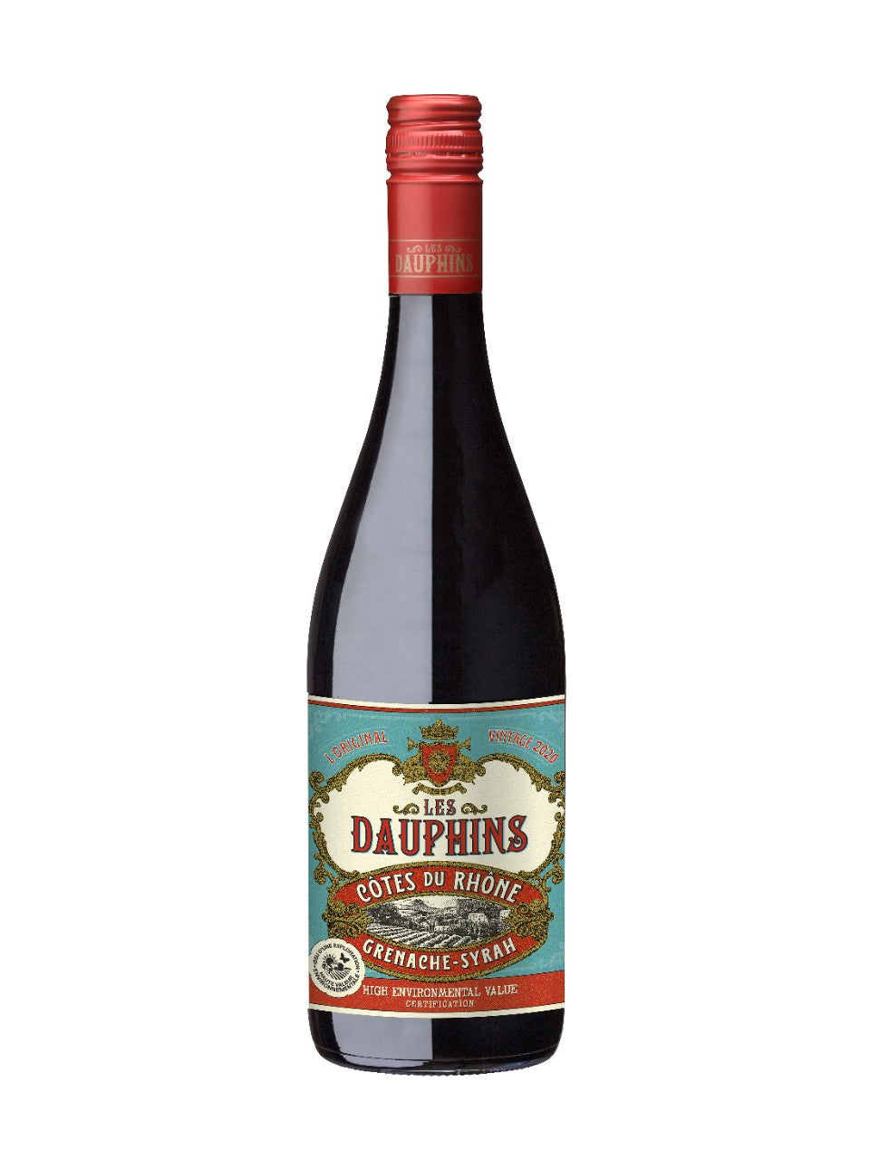 Les Dauphins CdRhone Reserve Red AOC Regional Blended Red 750 ml bottle