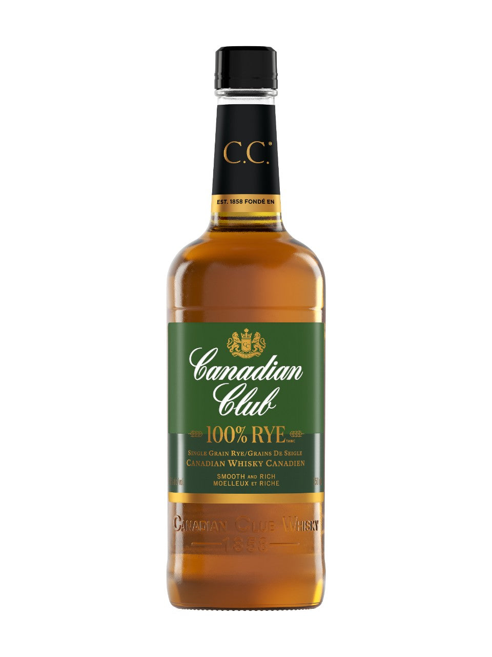 Canadian Club 100% Rye 750 ml bottle