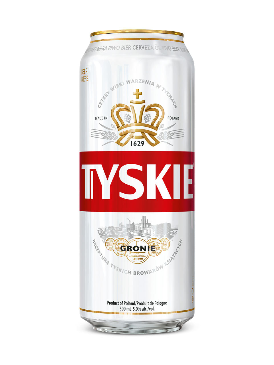Tyskie Beer 500 mL can