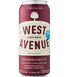 West Avenue Cider Cherriosity 473 ml can
