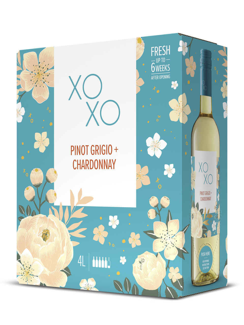 XOXO Pinot Grigio Chardonnay 4000 mL bagnbox