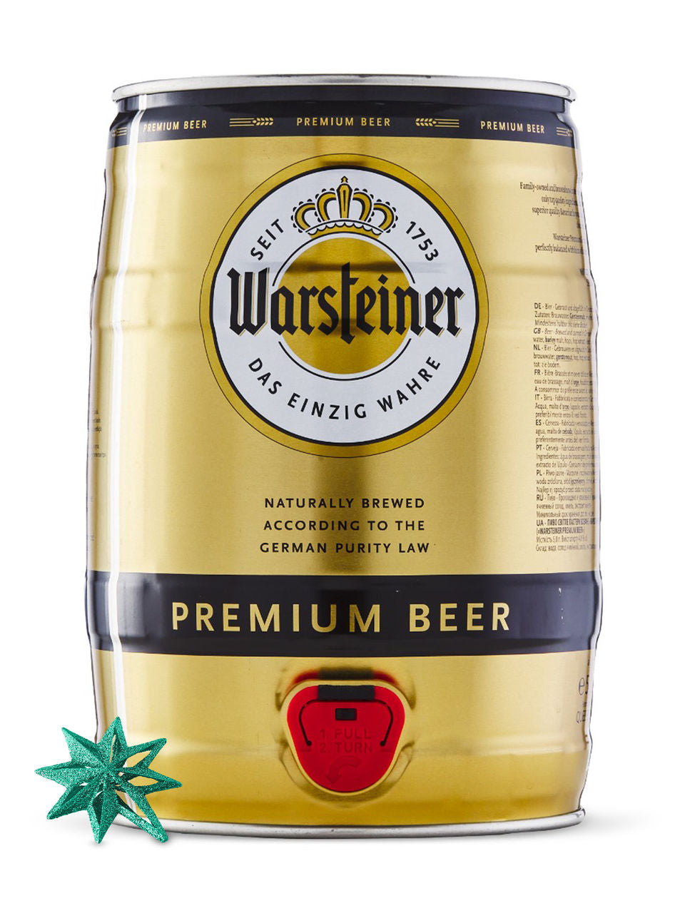 Warsteiner Premium Pilsner Mini Keg 5000 ml can