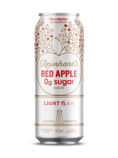 Reinhart's Red Apple Light Cider 473 mL can