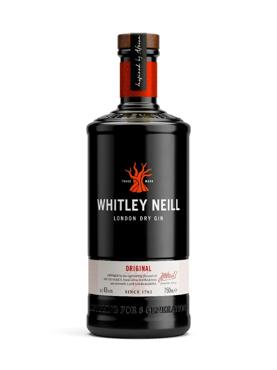 Whitley Neill Original London Dry Gin 750mL bottle