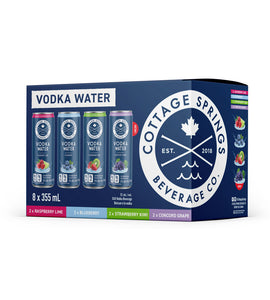 Cottage Springs Vodka Water Mixed 8 Pack 8 x 355 ml can