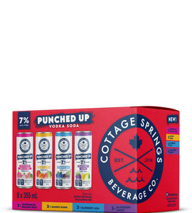 Cottage Springs Punched Up Vodka Soda Mixed 8 Pack 8 x 355 ml can