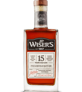 J.P. Wiser's 15 Year Old Canadian Whisky 750 ml bottle