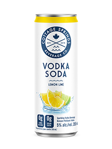 Cottage Springs Lemon Lime Vodka Soda 355 mL can