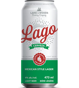 Lake of the Woods Lago Cerveza Mexican Style Lager 473 ml can