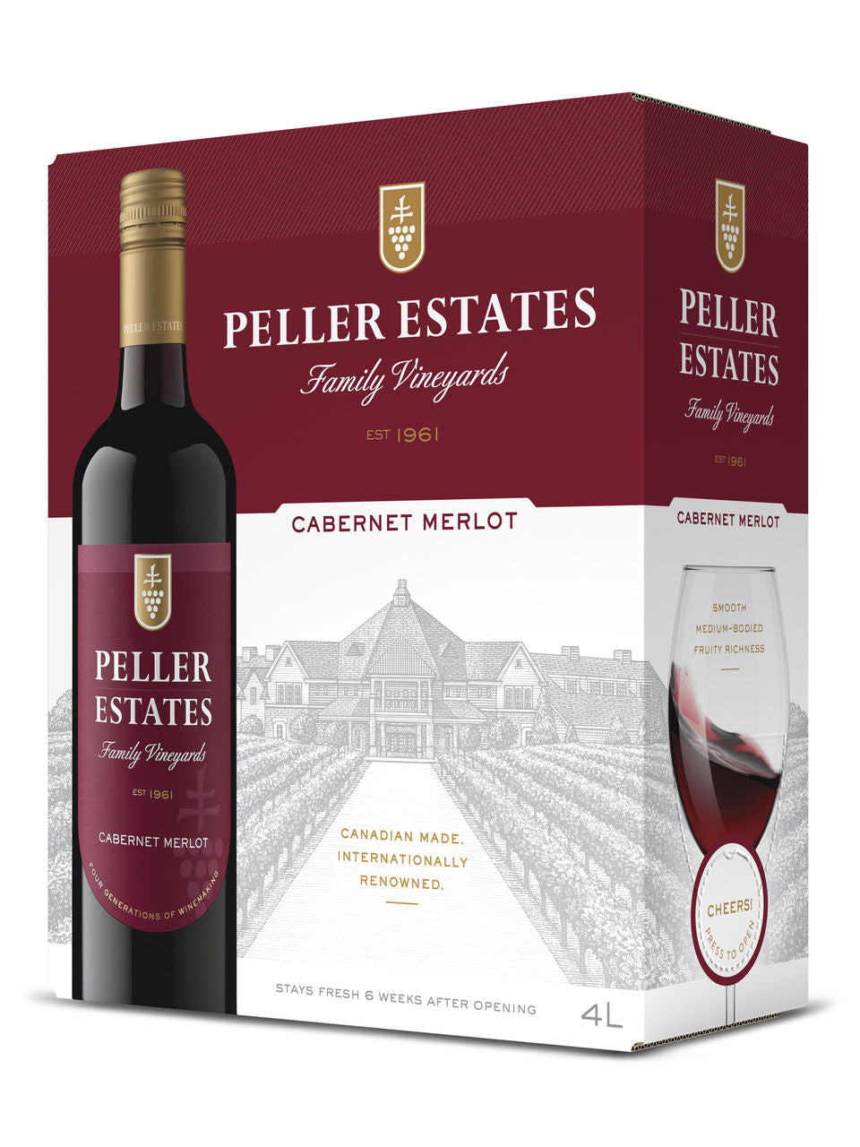 Peller Family Vineyards Cabernet Merlot Blend 4000 mL bagnbox