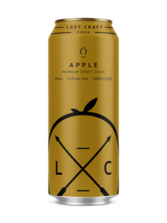 Lost Craft Apple Cider 473 mL can