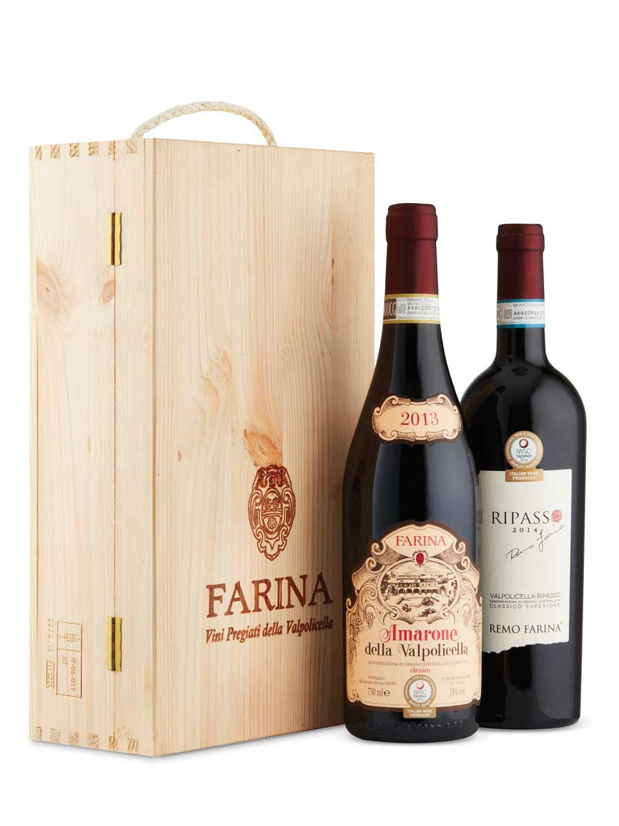 Remo Farina Amarone della Valpolicella and Valpolicella Ripasso 2 x 750 ml bottle VINTAGES