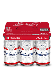 Budweiser  6 x 355 mL can