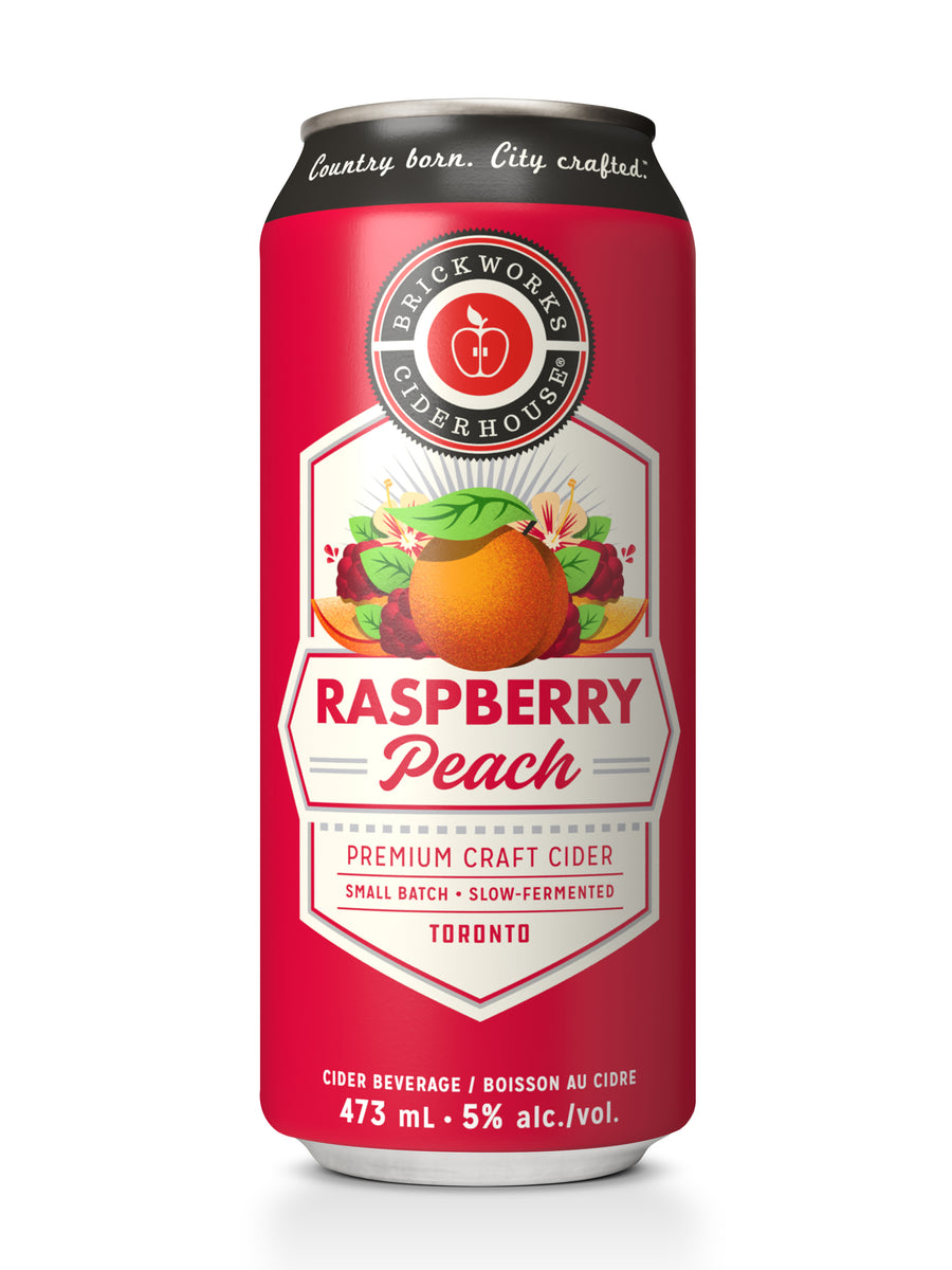 Brickworks Ciderhouse Raspberry Peach Cider 473 ml can – Speedy Booze