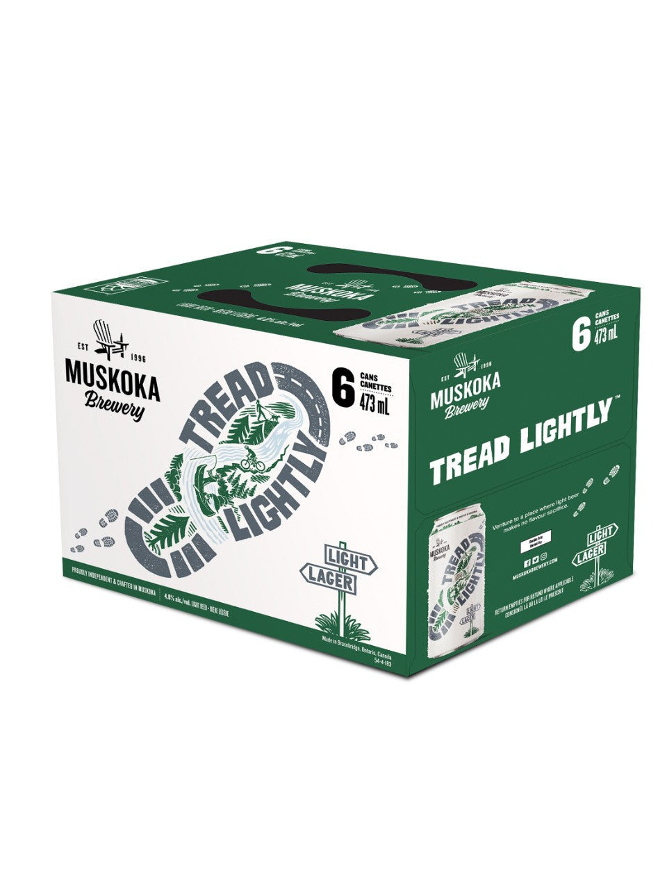 Muskoka Tread Lightly 6 x 473 ml can - speedy booze